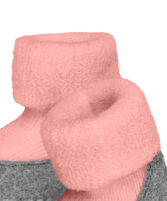 Merino wool baby felted slipper socks  pink closeup #colour_almond-blossom