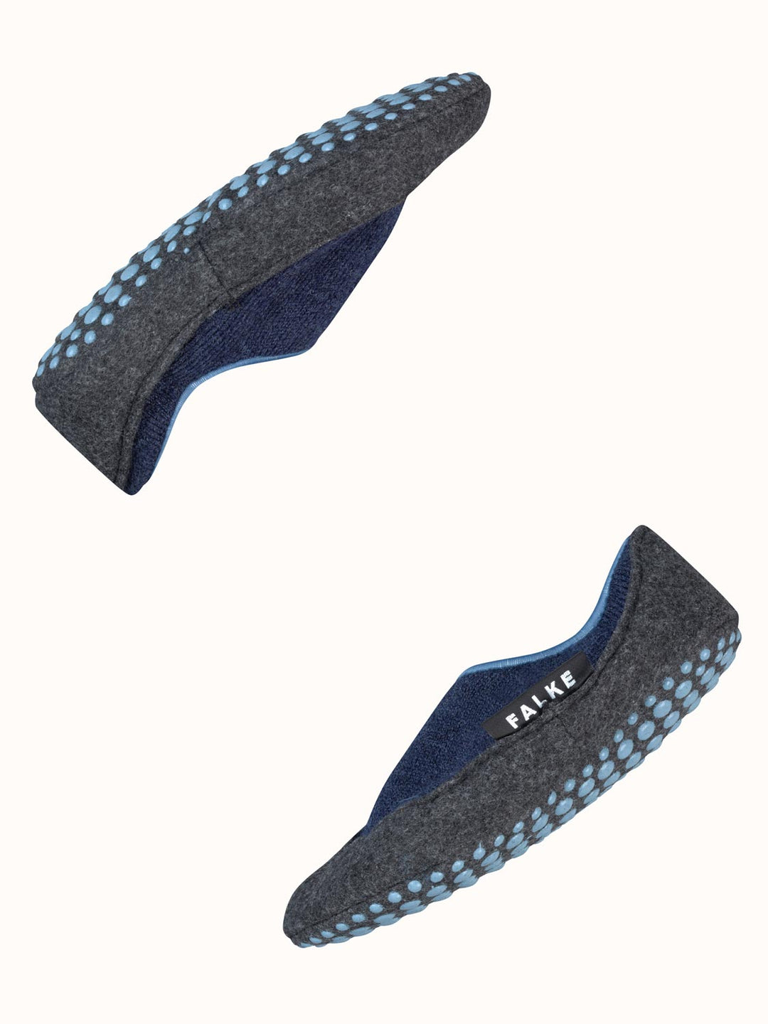 Merino wool kids felted slipper socks  side #colour_dark-blue