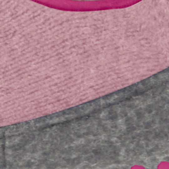 Merino wool kids felted slipper socks close up #colour_almond-blossom