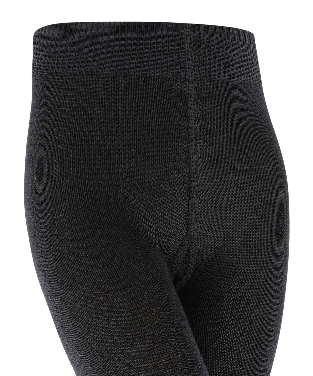 Merino girls tights detail #colour_black