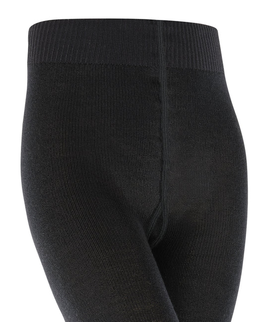 Merino girls tights detail #colour_black