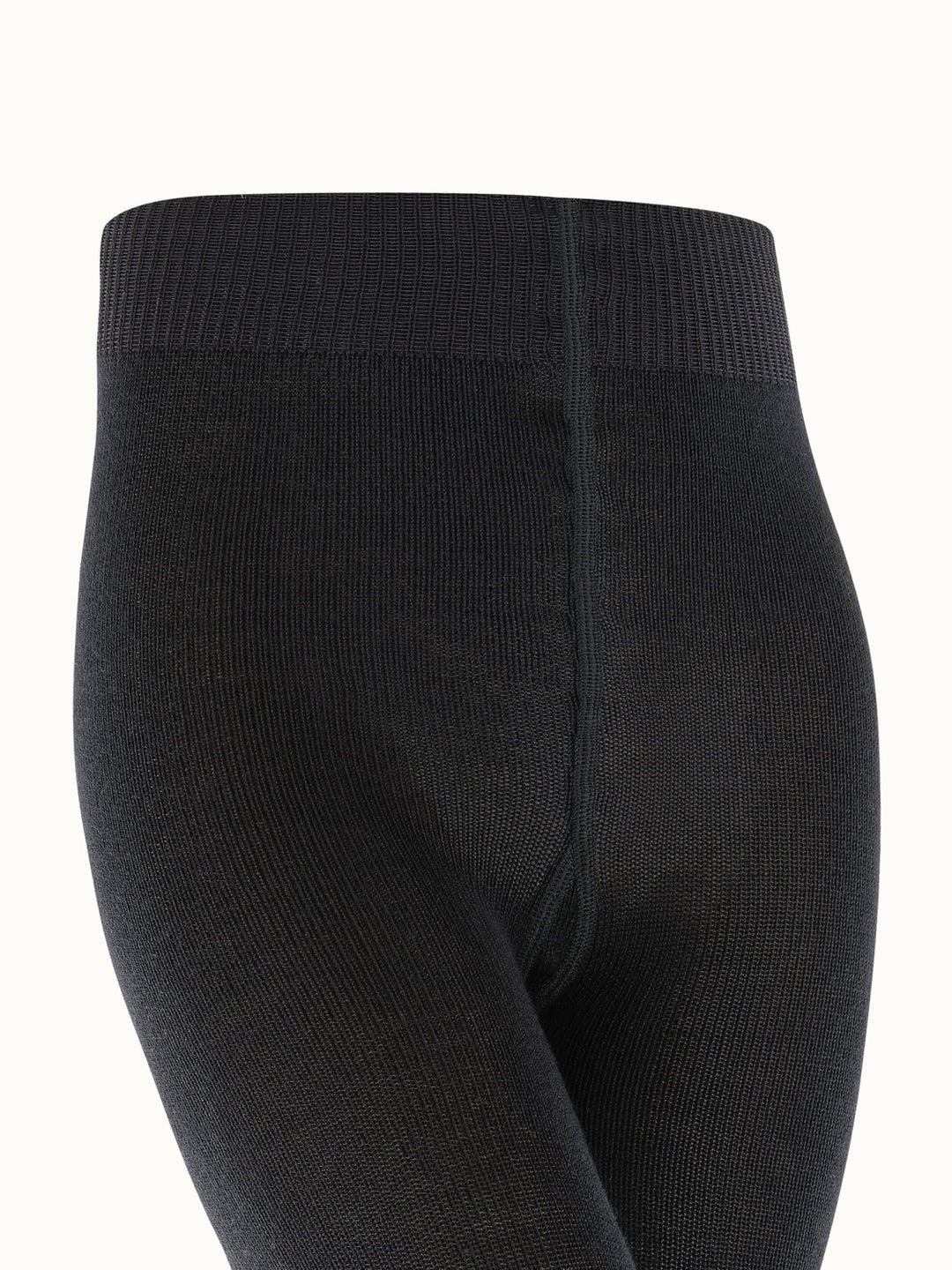 Merino girls tights top #colour_black
