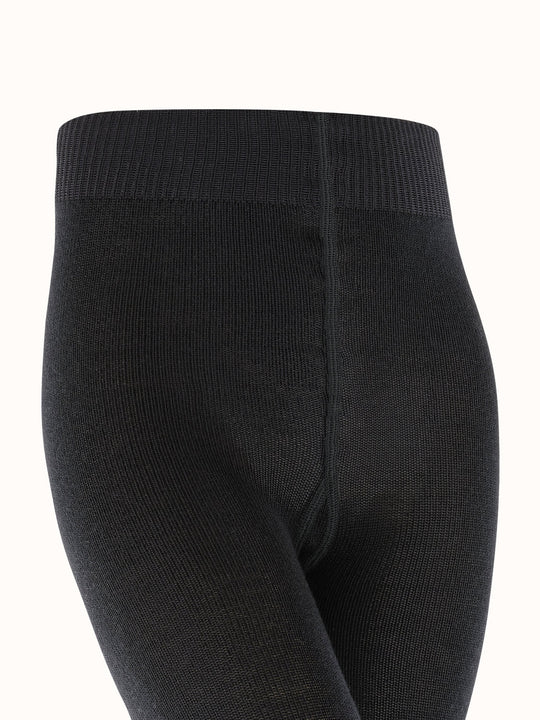 Merino girls tights top #colour_black