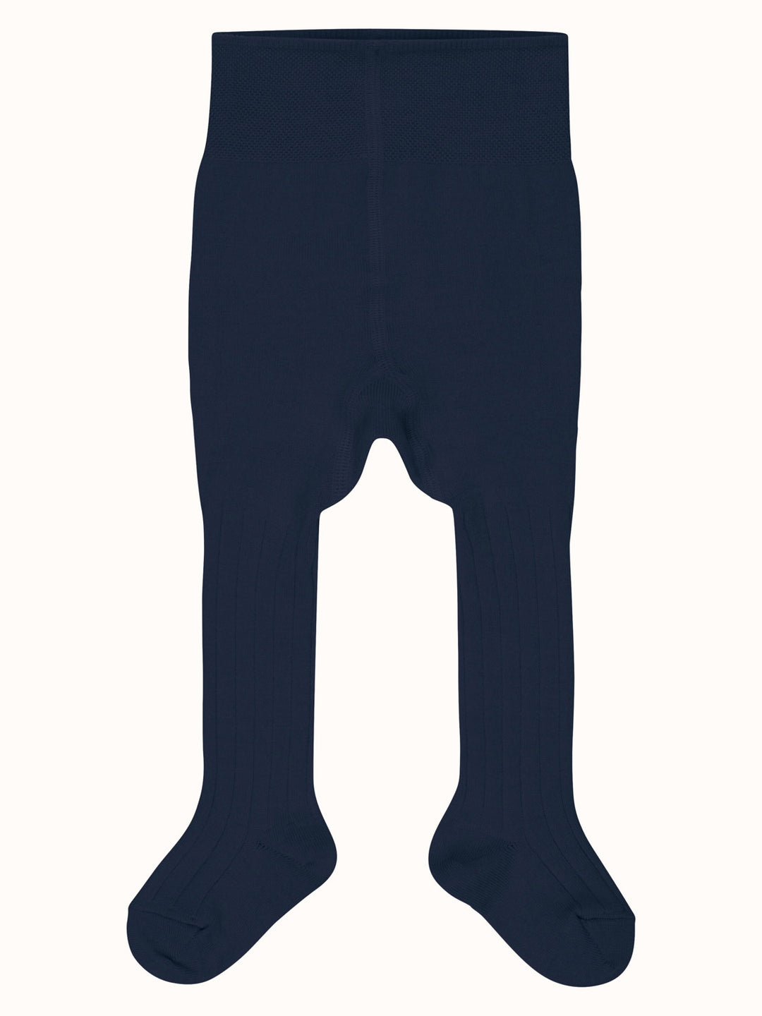 cashmere wool cotton natural fibres tights for baby navy front #colour_midnight