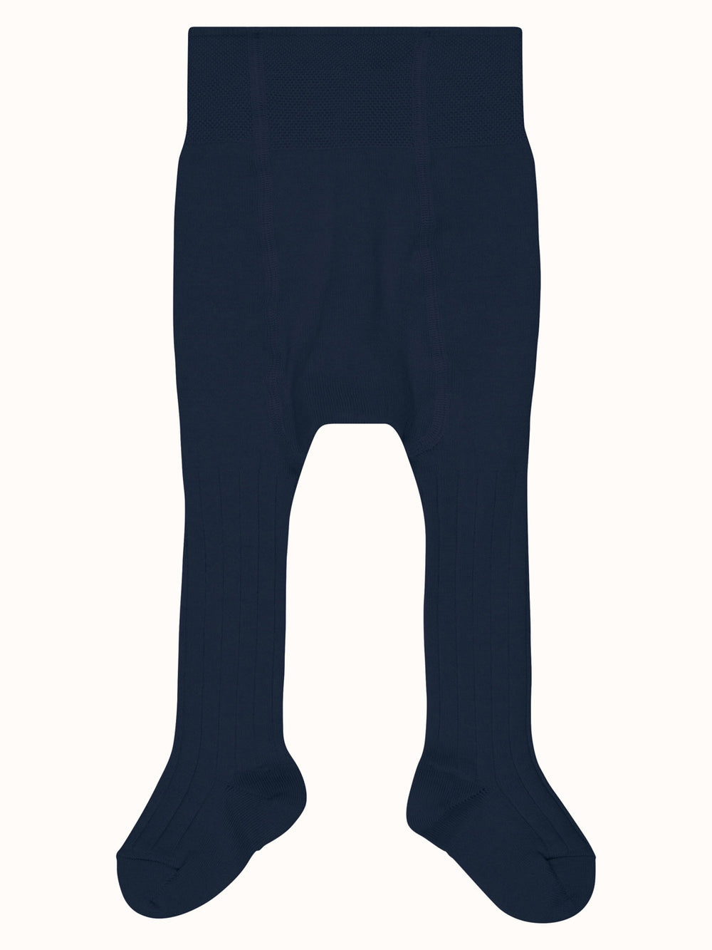 cashmere wool cotton natural fibres tights for baby navy back #colour_midnight