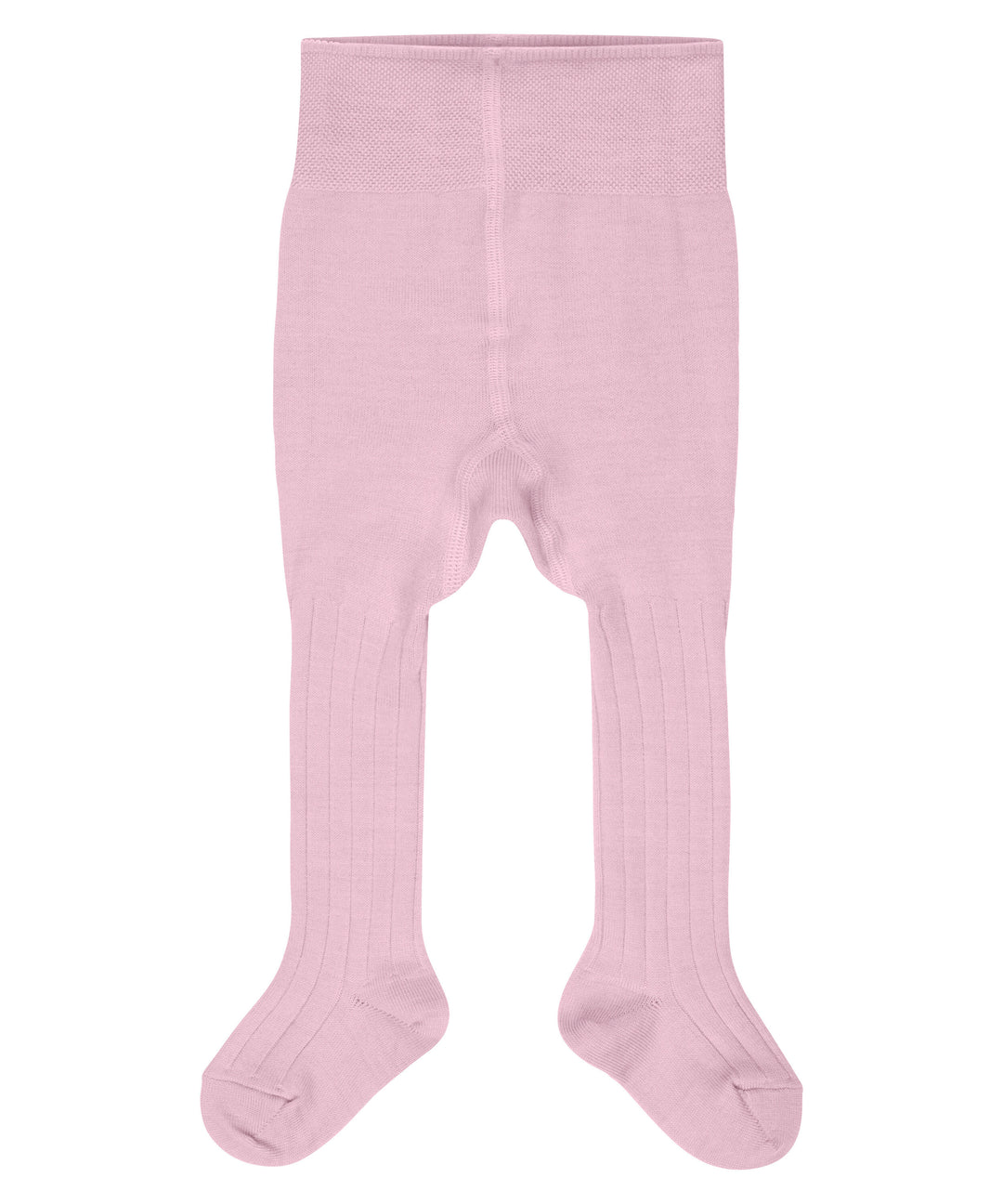 cashmere wool cotton natural fibres tights for baby front #colour_rose