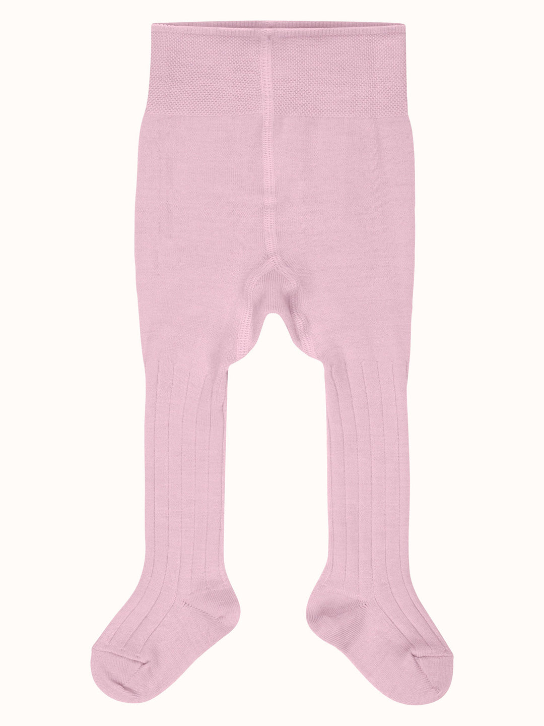 cashmere wool cotton natural fibres tights for baby front #colour_rose