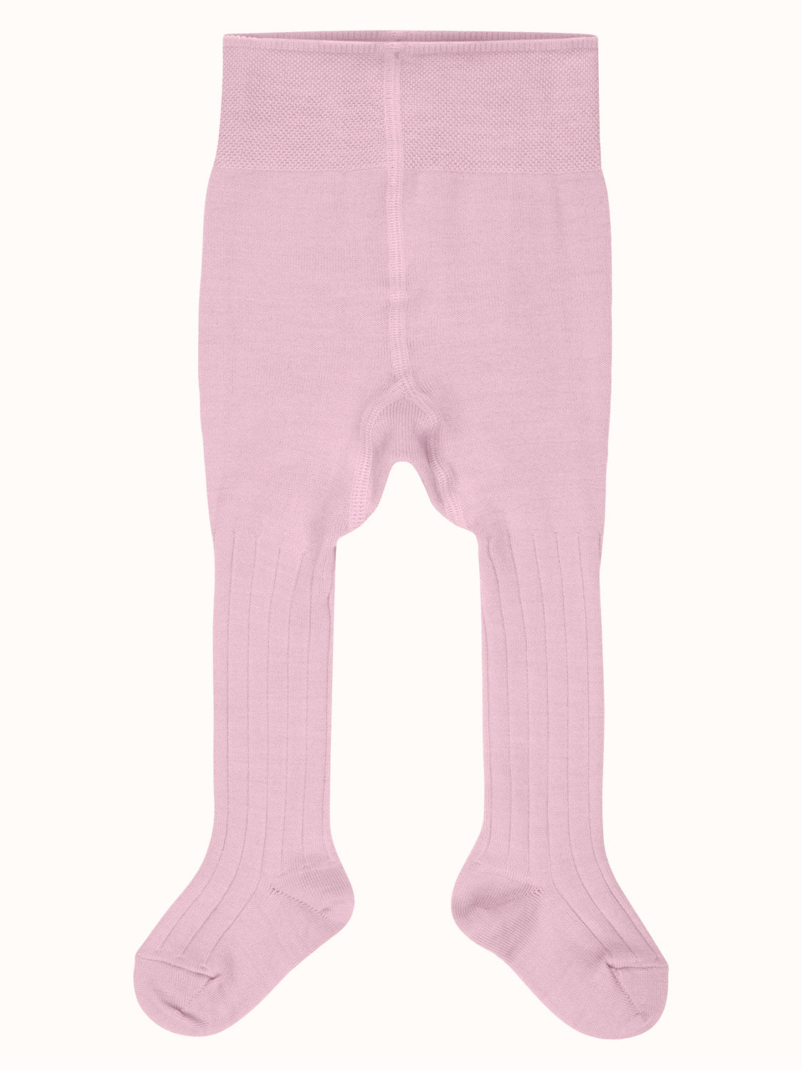 cashmere wool cotton natural fibres tights for baby front #colour_rose