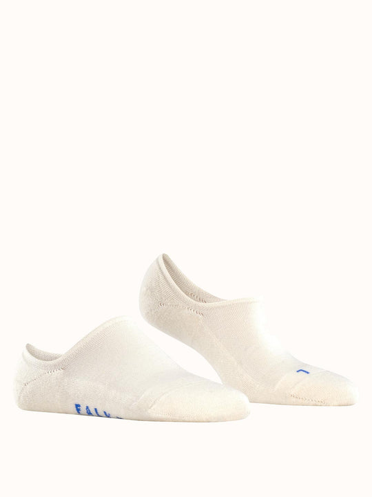 Merino wool womens ankle invisible socks  white #colour_off-white