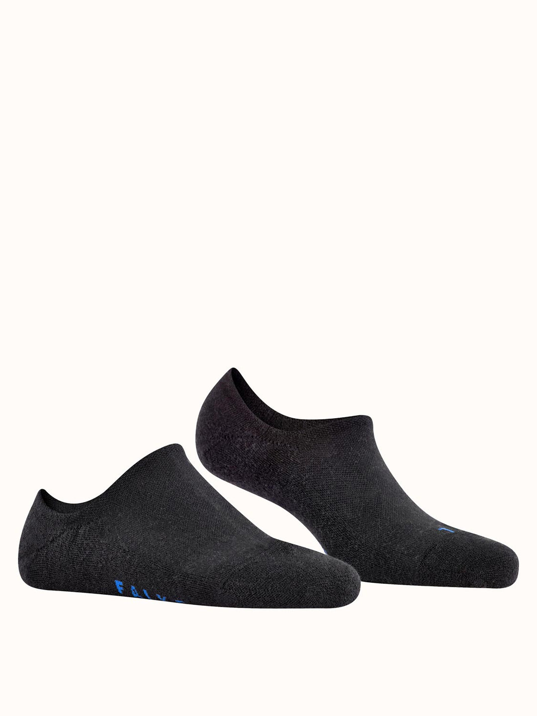 Merino wool womens ankle invisible socks  black #colour_black