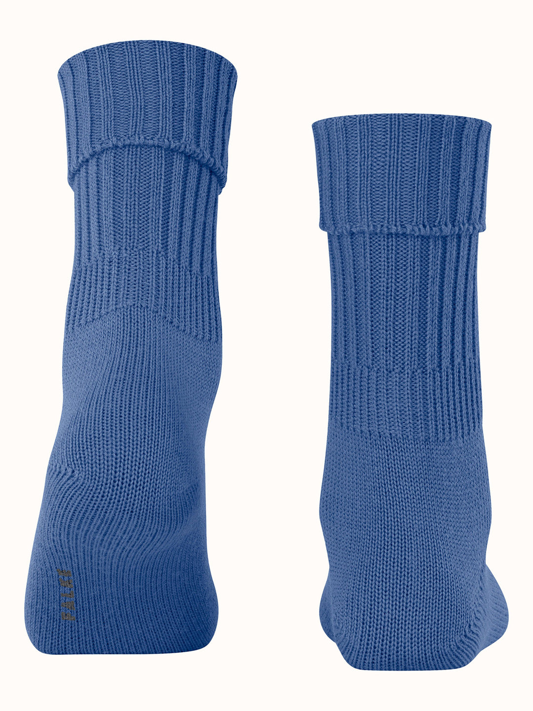 Merino pure wool womens chunky boot socks blue #colour_water