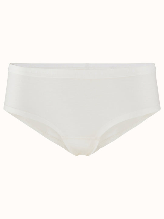 Merino wool womens hipster briefs seamless underpants white still #colour_off-white