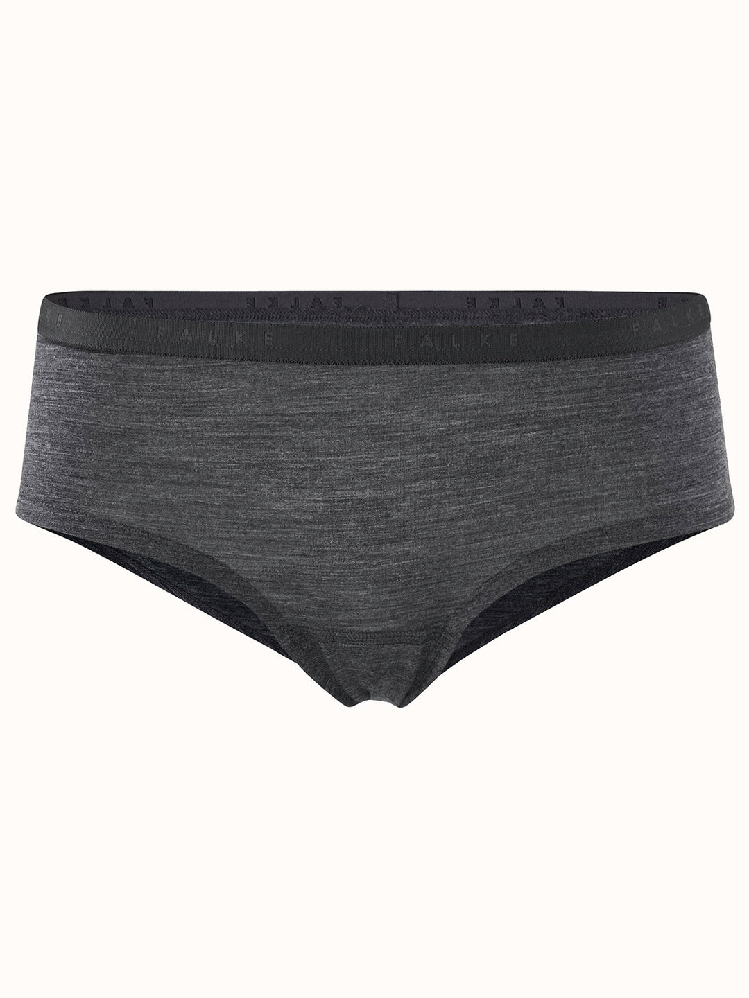 Merino wool womens hipster briefs seamless underpants grey still #colour_dark-grey-heather