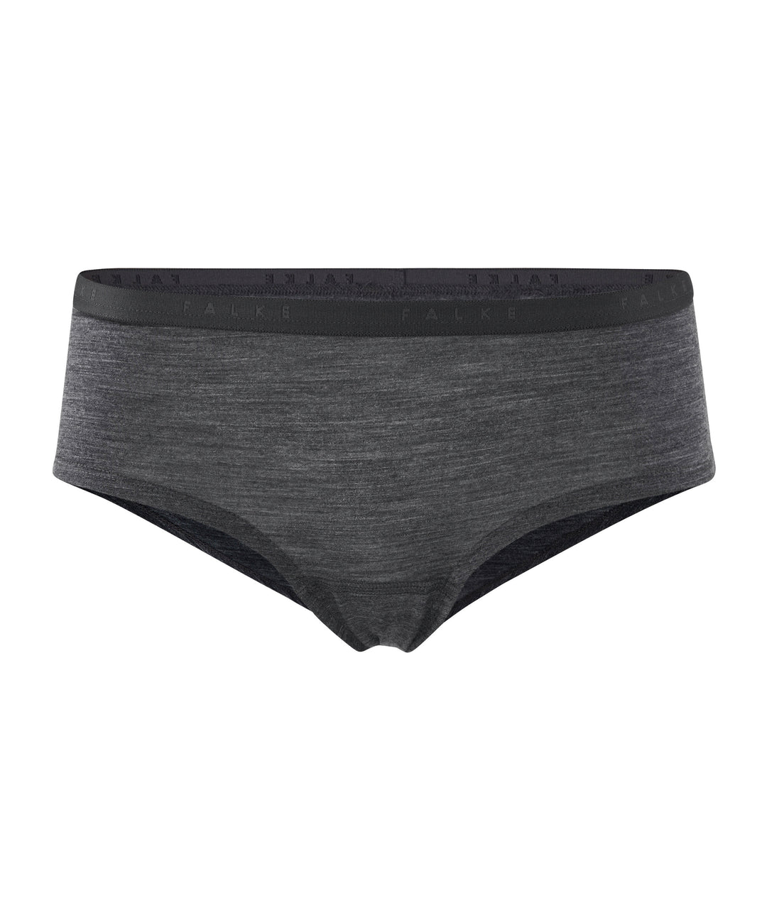 Merino wool womens hipster briefs seamless underpants grey still #colour_dark-grey-heather