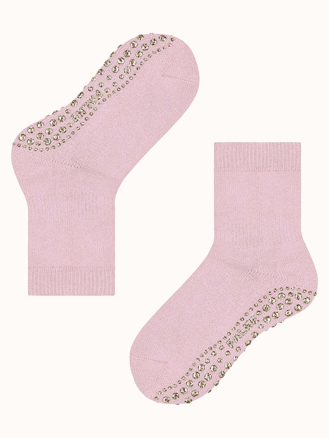 Merino toddler slipper socks pink side #colour_thulit-rose