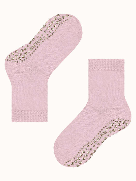Merino toddler slipper socks pink side #colour_thulit-rose