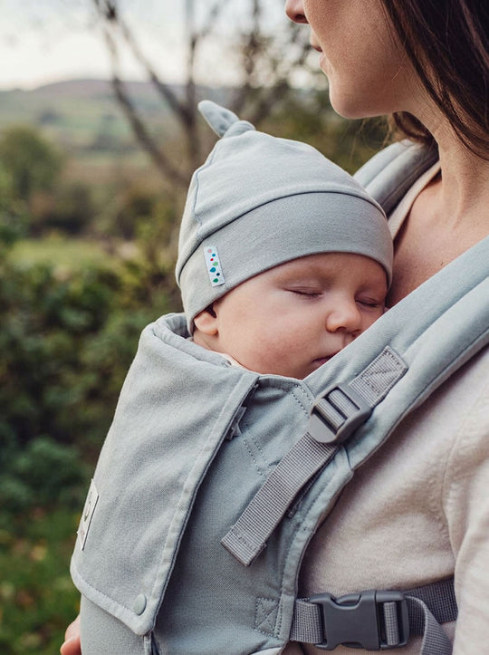 newborn baby merino hat grey side #colour_cloud-grey
