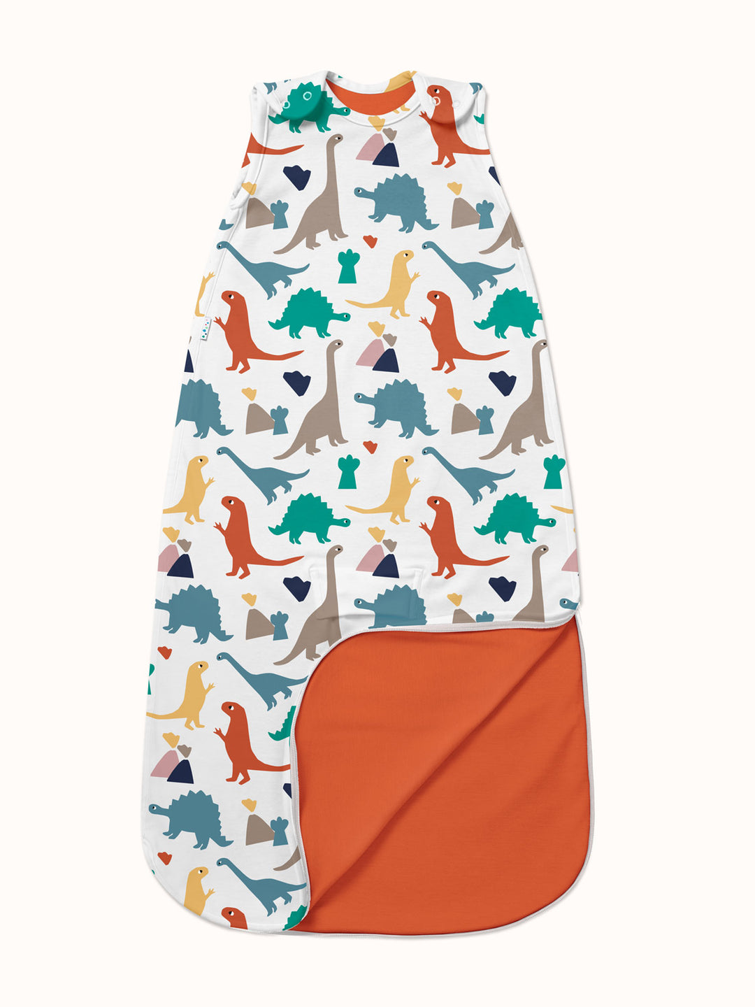 Merino baby sleeping bag dinosaur t-rex still #colour_dinosaurs