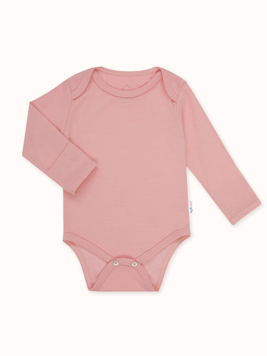 Baby Merino Bodysuit Superlove Merino Pink #colour_vintage-rose