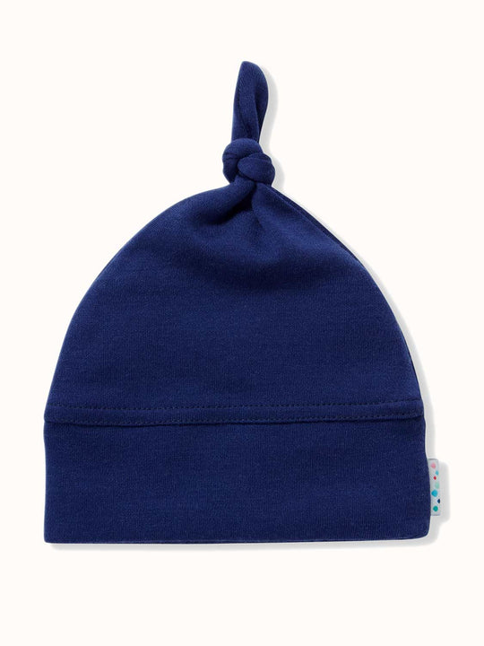 Merino baby hat navy #colour_french-navy