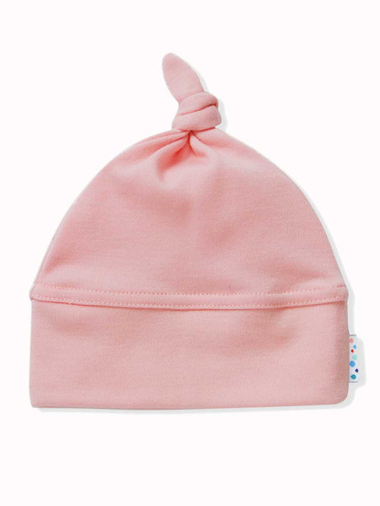 Merino baby hat pink #colour_vintage-rose