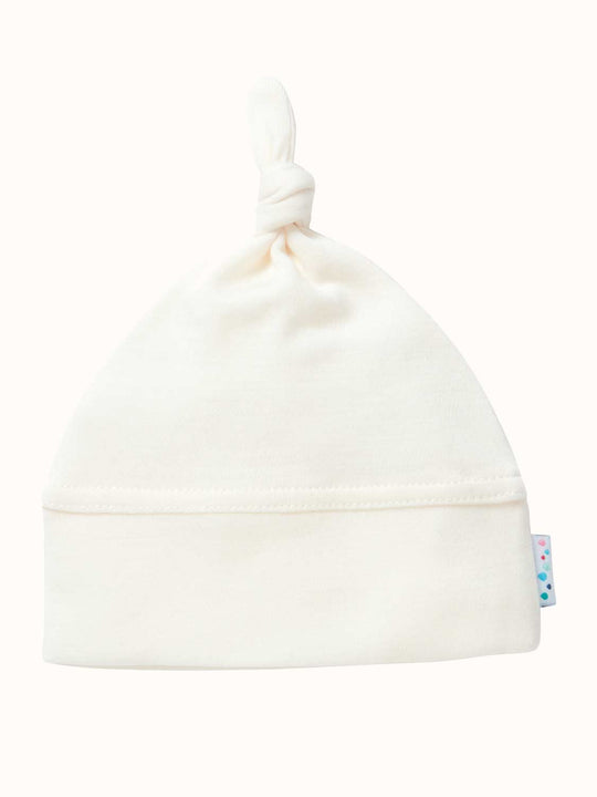 Merino baby hat white #colour_pure-ivory