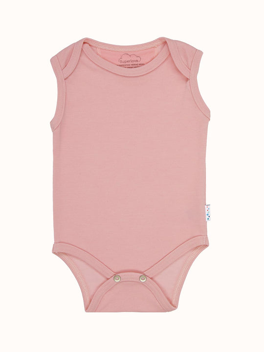 Merino baby vest pink #colour_vintage-rose