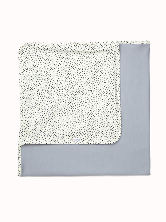 Merino baby wrap blanket monochrome spots #colour_speckle