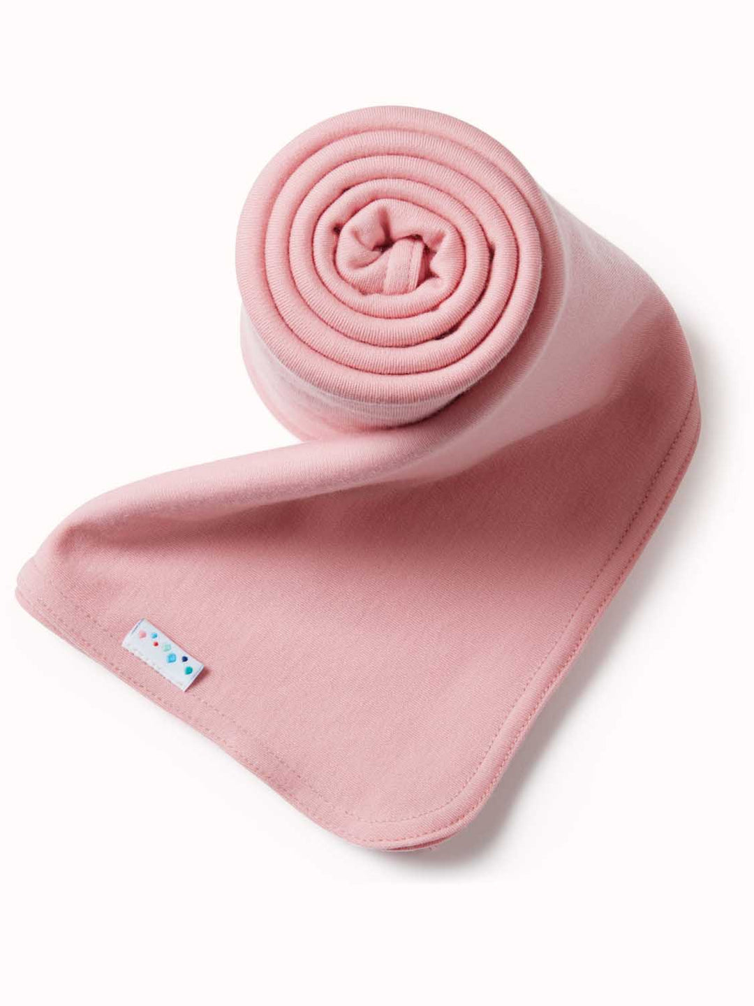 Merino blanket swaddle pink #colour_vintage-rose