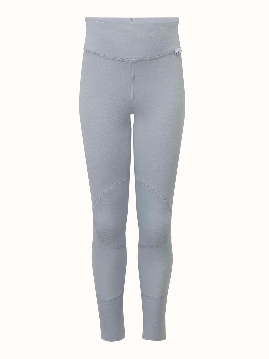 Kids merino base layer thermal legging grey still #colour_cloud-grey