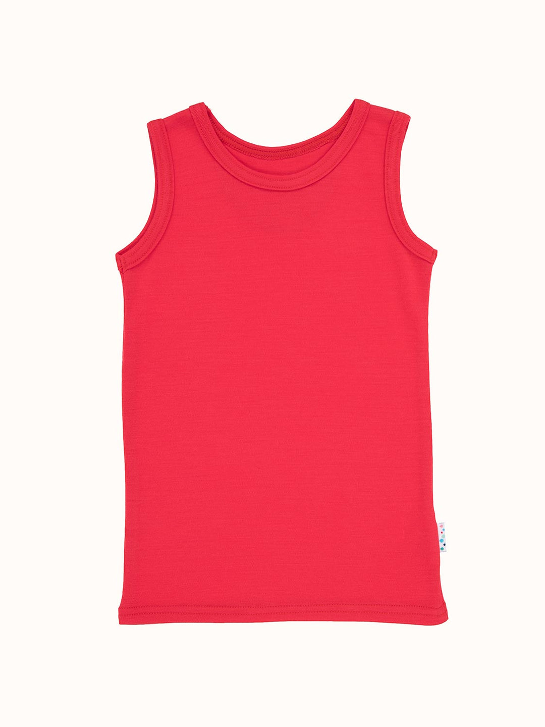 Kids Merino Vest Top Superlove Merino red #colour_soft-red