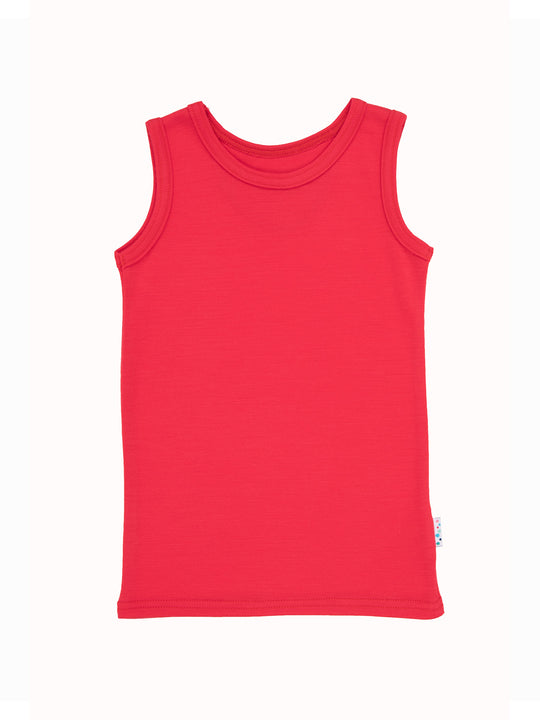Imperfect Merino Kids Vest Imperfect Superlove Outlet Soft Red
