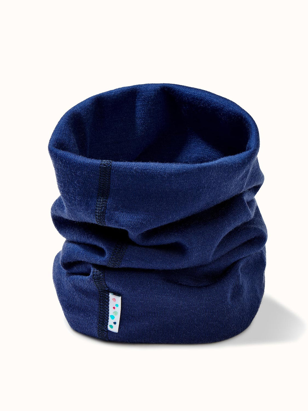 merino wool snood navy ski still #colour_french-navy