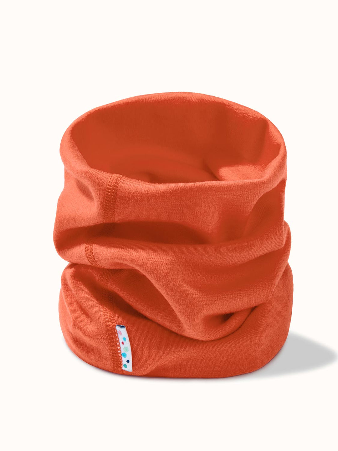 Merino snood neck gaiter orange #colour_fox