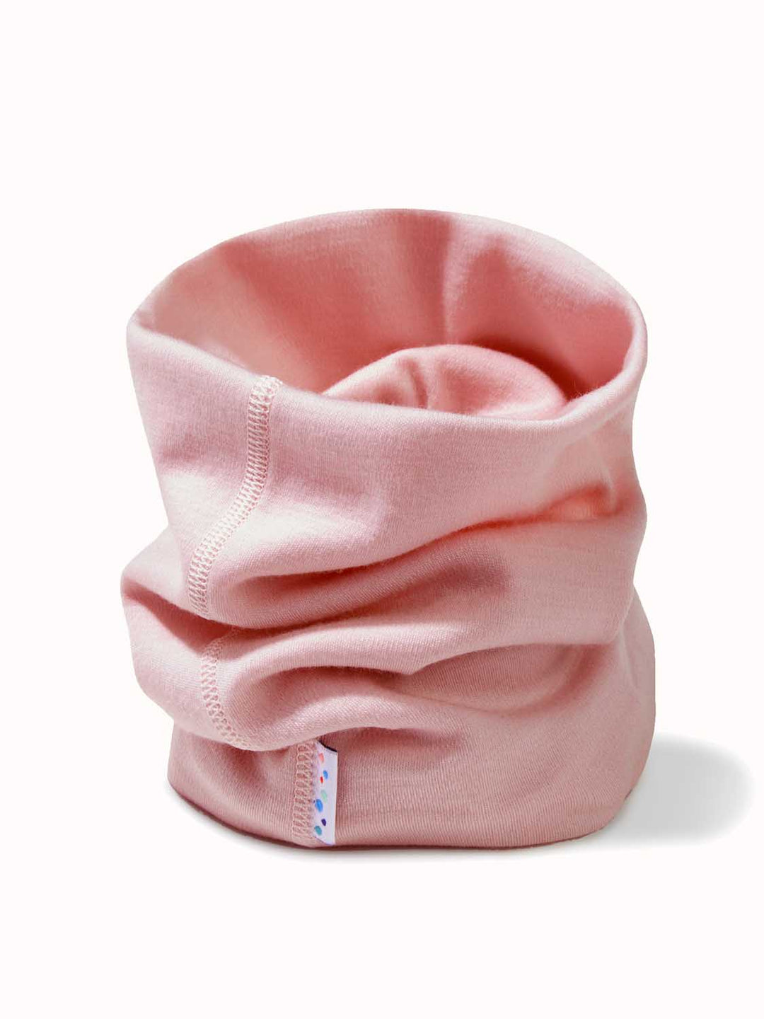 Merino snood neck gaiter pink #colour_vintage-rose