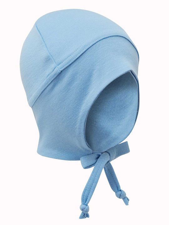 Merino Baby & Toddler Reversible Hat Accessory Superlove Merino Raindrop Blue side #colour_raindrop