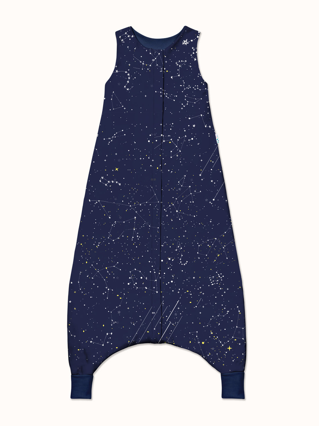 Merino toddler sleeping bag with feet space stars navy  #colour_superstar