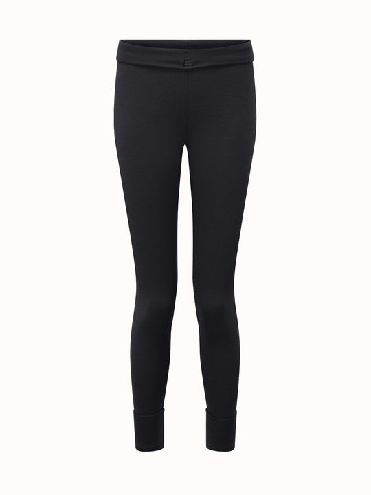 GUROA Ladies Thermal Leggings for Winter Super Soft Brushed Fleece Inner  Lined Black Colour (Color : Black, Size : Small)
