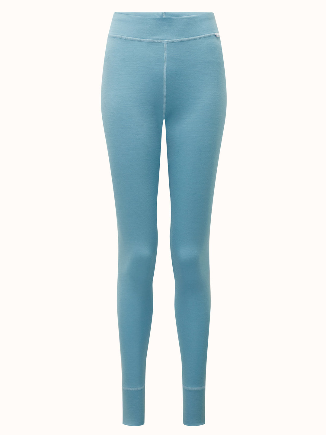 Merino womens baselayer thermal legging blue #colour_raindrop