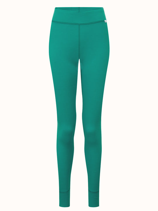factory second merino legging #colour_wild-green