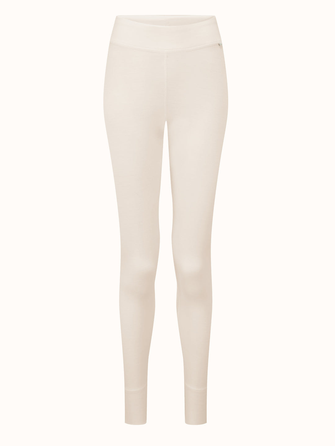 Merino womens baselayer thermal legging white #colour_pure-ivory