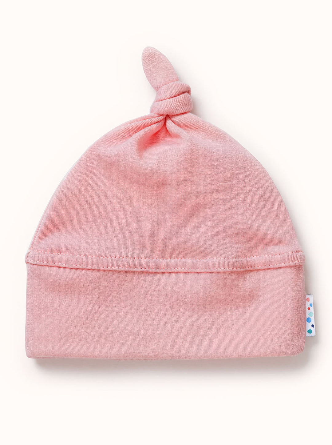 Merino baby hat pink #colour_vintage-rose