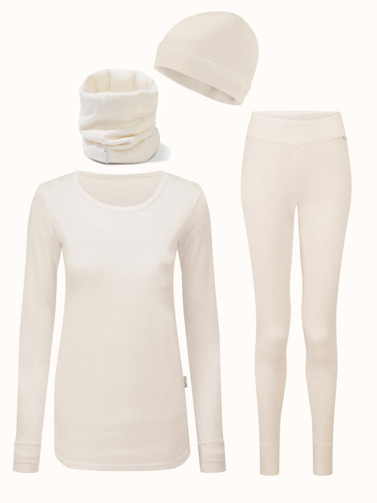 womens merino ski thermal base layer superlove merino white ivory #colour_pure-ivory