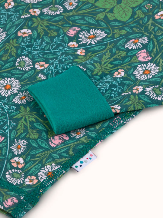 organic cotton kids pyjama PJ swatch #colour_secret-garden