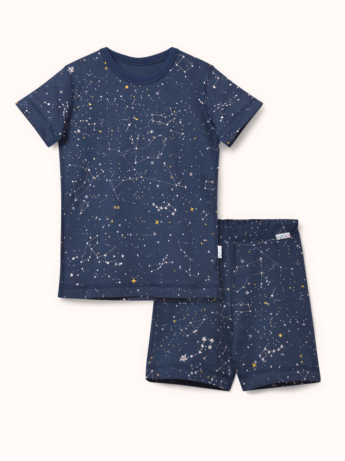 organic cotton kids shortie pyjama PJ #colour_superstar