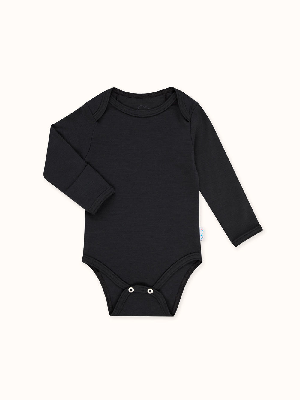 Baby Merino Bodysuit Superlove Merino black still #colour_ink