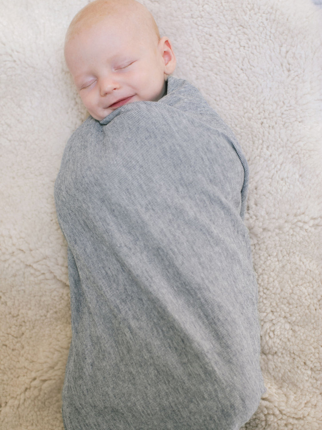 merino baby swaddle blanket grey wrap superlove #colour_cloud-grey-melange