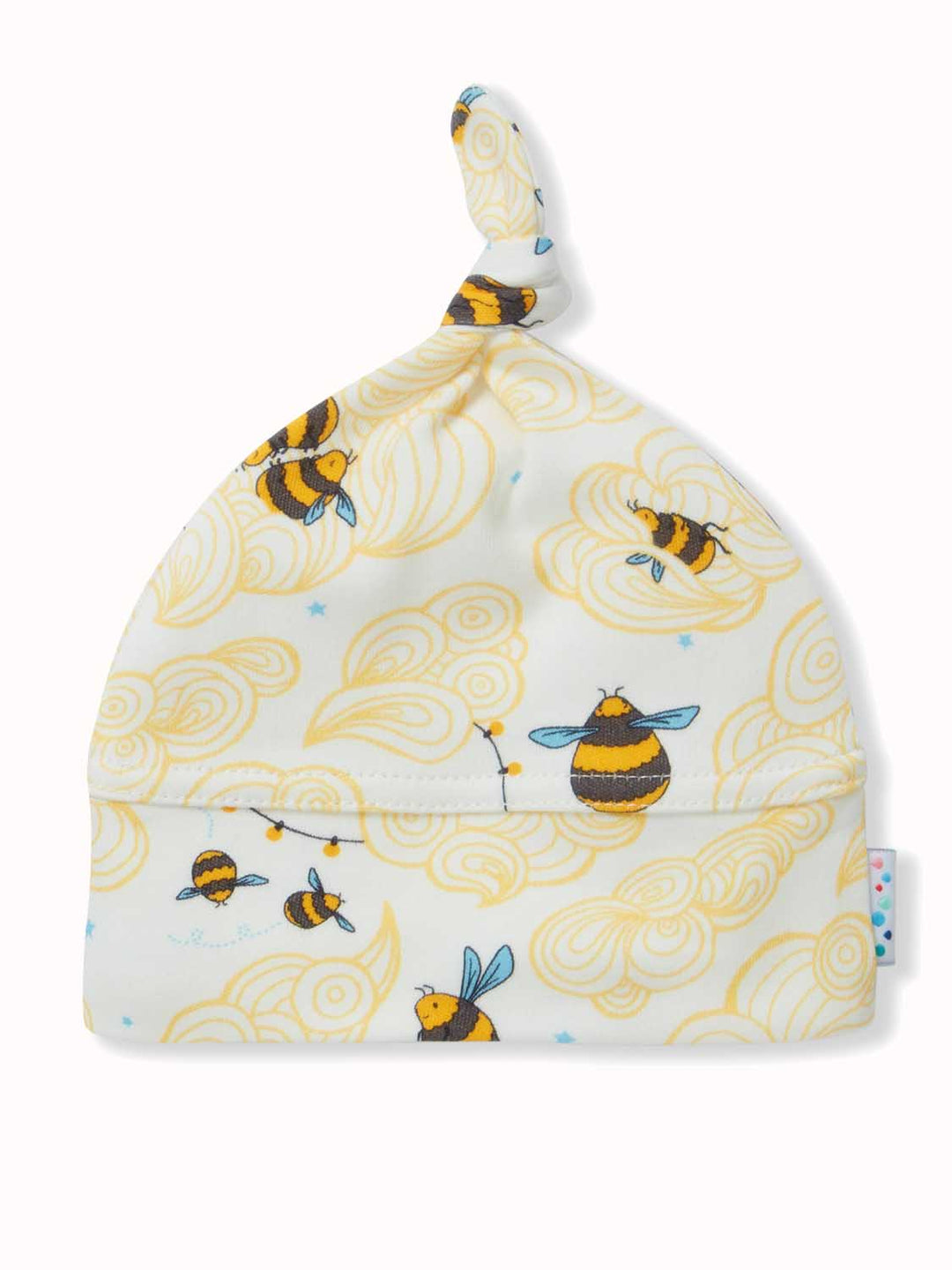 organic cotton newborn baby hat bee  #colour_bumble