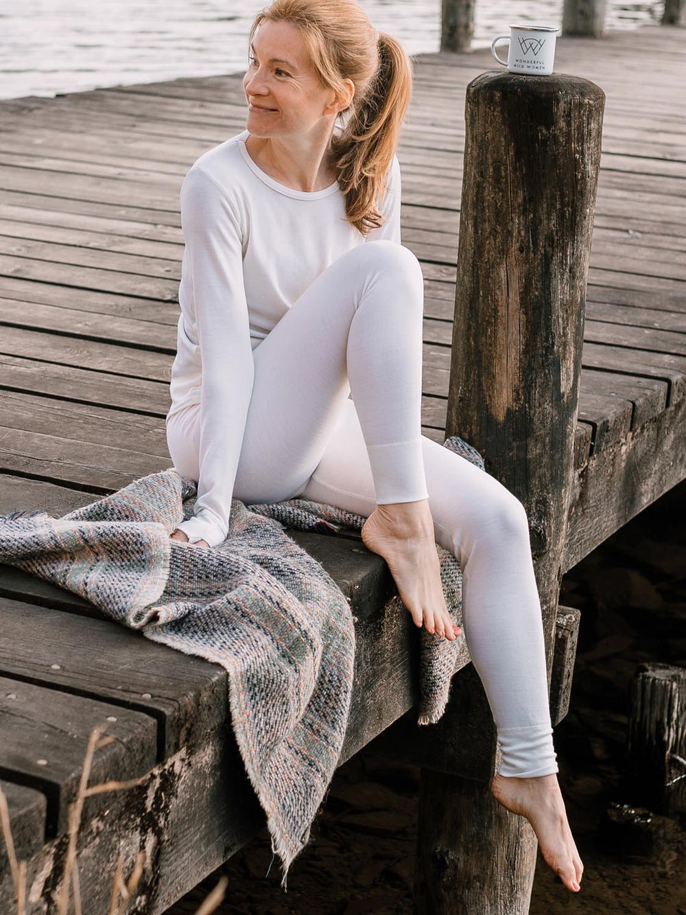 womens merino base layer thermal white set #colour_pure-ivory
