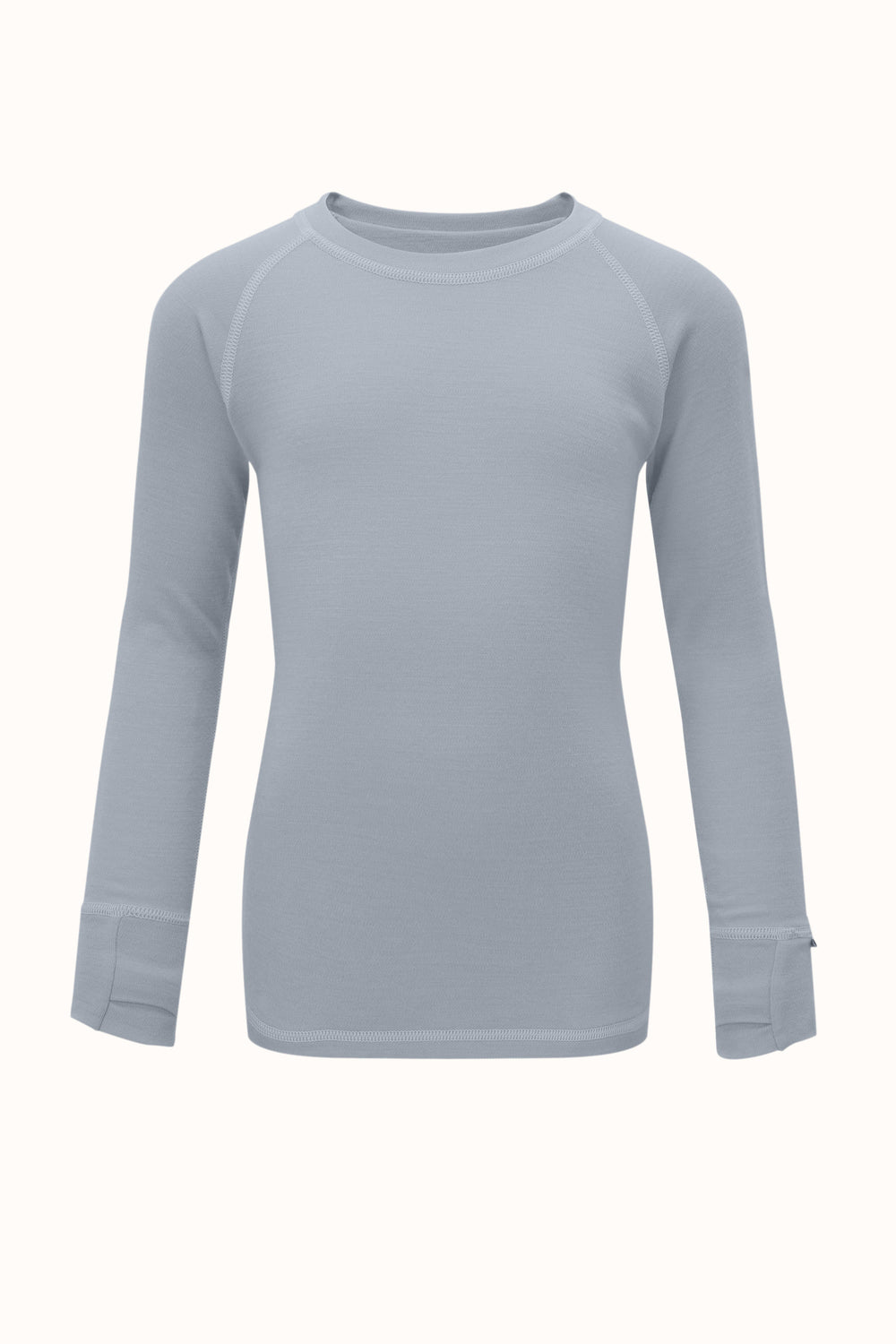 Imperfect Merino Kids Base Layer Top Imperfect Superlove Outlet Soft Red #colour_cloud-grey